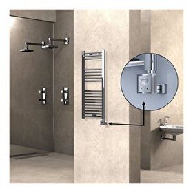 Haiti KTX3 Düz Krom 200 Watt 400x1000 cm Termostatlı Elektrikli Havlupan