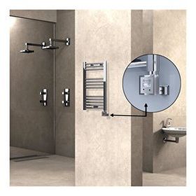 Haiti KTX3 Düz Krom 200 Watt 400x700 cm Termostatlı Elektrikli Havlupan