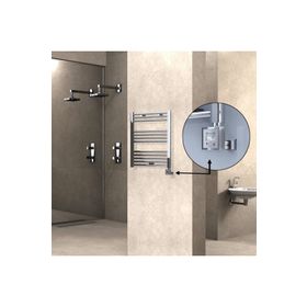 Haiti KTX3 Düz Krom 200 Watt 600x700 cm Termostatlı Elektrikli Havlupan