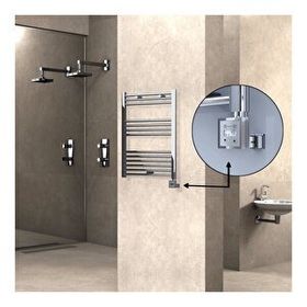 Haiti KTX3 Düz Krom 200 Watt 600x800 cm Termostatlı Elektrikli Havlupan