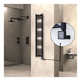 Haiti KTX3 Düz Mat Siyah 300 Watt 300x1500 cm Termostatlı Elektrikli Havlupan