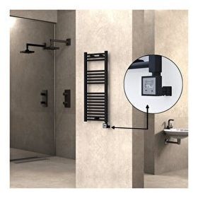 Haiti KTX3 Düz Mat Siyah 300 Watt 400x1000 cm Termostatlı Elektrikli Havlupan
