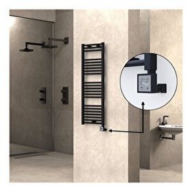 Haiti KTX3 Düz Mat Siyah 300 Watt 400x1200 cm Termostatlı Elektrikli Havlupan