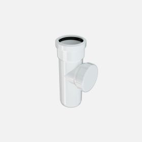 Hakan Boru 110 mm Pvc-U Beyaz Temizleme Borusu