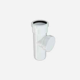 Hakan Boru 110 mm Pvc-U Beyaz Temizleme Borusu