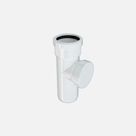 Hakan Boru 110 mm Pvc-U Beyaz Temizleme Borusu