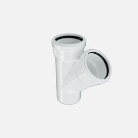 Hakan Boru 110x110 mm 45 Pvc-U Beyaz Çatal Borusu