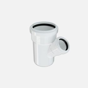 Hakan Boru 110x75 mm 45 Pvc-U Beyaz Çatal Borusu