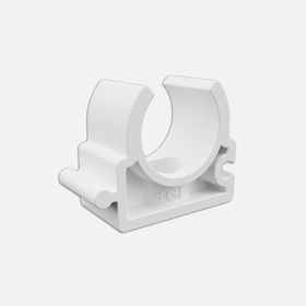 Hakan Boru 25 mm Beyaz Tekli Boru Kelepçesi