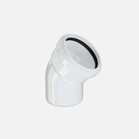 Hakan Boru 50x45 mm Beyaz Pvc-U Dirsek Borusu