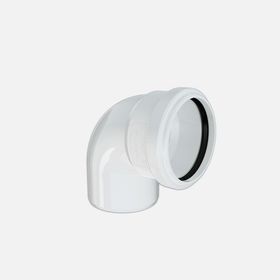 Hakan Boru 75x45 mm Beyaz Pvc-U Dirsek Borusu