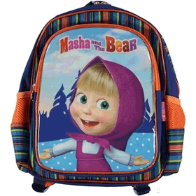 Hakan Çanta Masha And The Bear 87635 Kız Çocuk Okul Sırt Çantası Çok Renkli