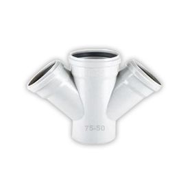Hakan Plastik 75x50 Pvc Çift Çatal 45 Derece