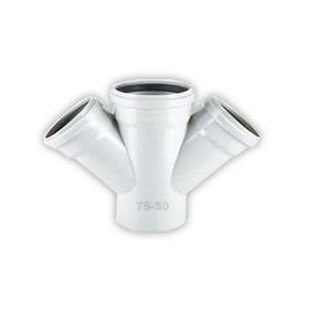 Hakan Plastik 75x50 Pvc Çift Çatal 45 Derece