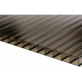 Hakel 10 mm Füme Polikarbon Sera Pergole 100x140 cm Sundurma Çatı Kaplama Levha