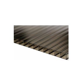 Hakel 10 mm Füme Polikarbon Sera Pergole 100x140 cm Sundurma Çatı Kaplama Levha