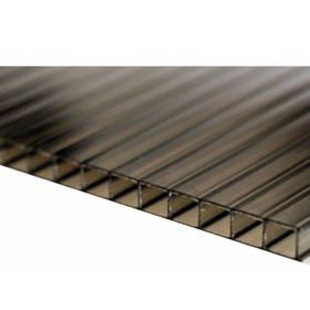 Hakel 10 mm Füme Polikarbon Sera Pergole 100x140 cm Sundurma Çatı Kaplama Levha