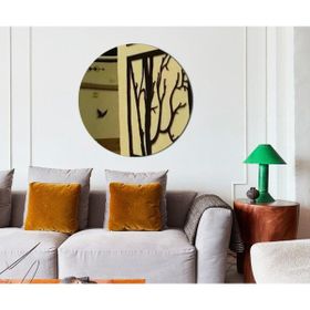 Hakel 2 mm Yuvarlak Ayna Pleksi Altın Daire Kesim Pleksi Ayna