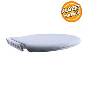 Hakersan Beyaz Kare Yavaş Kapanan Klozet Kapağı