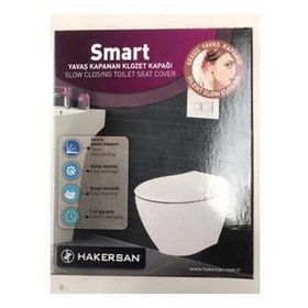 Hakersan Smart Yavaş Kapanan Soft Amortisörlü Klozet Kapağı