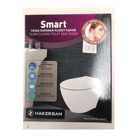 Hakersan Smart Yavaş Kapanan Soft Amortisörlü Klozet Kapağı