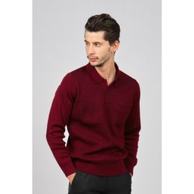 Haki 6080013 Bordo Erkek Kazak