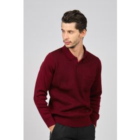 Haki 6080013 Bordo Erkek Kazak