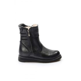 Hakiki Deri Kurklu Unisex Cocuk Klasik Bot