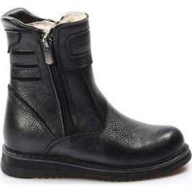 Hakiki Deri Kurklu Unisex Cocuk Klasik Bot