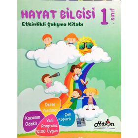 Hakim Yayınları 1. Sınıf Hayat Bilgisi Etkinlikli Çalışma Kitabı
