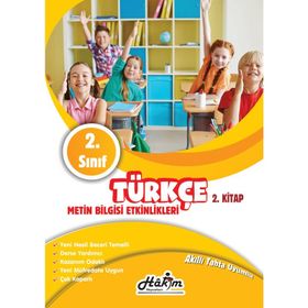 Hakim Yayınları 2. Sınıf Türkçe Etkinlikli Çalışma Kitabı