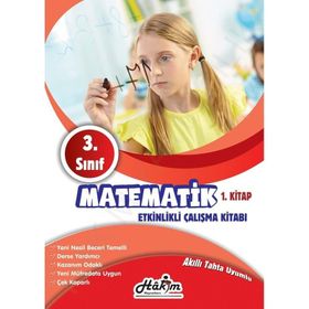 Hakim Yayınları 3. Sınıf Matematik Etkinlikli Çalışma Kitabı 1. Kitap