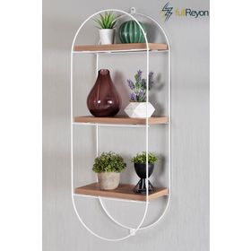 Halcan Dekoratif 3 Raflı Duvar Rafı