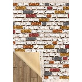 HalıMyLife Pvc Tabanlı Yıkanabilir 100x140 cm Kaymaz Halı
