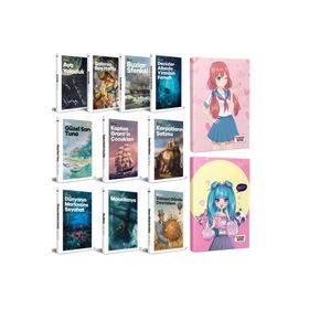 Halk Kitabevi Çocuk Klasikleri 10 Kitap Flying Kisses ve Catgirl Defter