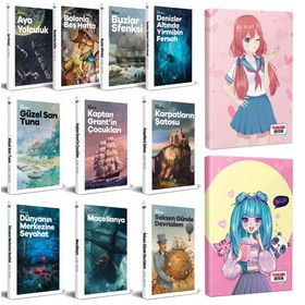 Halk Kitabevi Çocuk Klasikleri 10 Kitap Flying Kisses ve Catgirl Defter