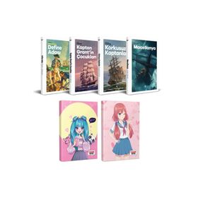 Halk Kitabevi Çocuk Klasikleri Dört Kitap Flying Kisses ve Catgirl Defter