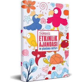 Halk Kitabevi Neşeli Hayvanlar Süresiz Etkinlik Planlama Defteri 13,5x21 cm Ajanda