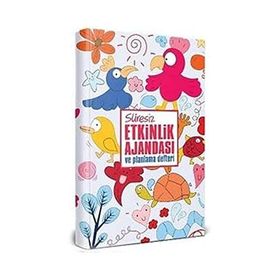 Halk Kitabevi Neşeli Hayvanlar Süresiz Etkinlik Planlama Defteri 13,5x21 cm Ajanda