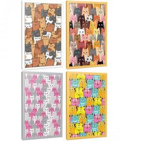 Halk Kitabevi Set 1 Kedi Temalı 4 Defter