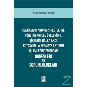 Halka Açık Anonim Şirketlerde Yönetim Kurulu - Berk Olmuç