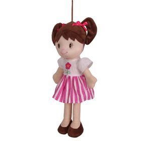 Halley Elbiseli Bez 40 cm Beyaz Bebek