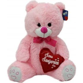 Halley Kalpli Ayı 50 cm Pembe Peluş