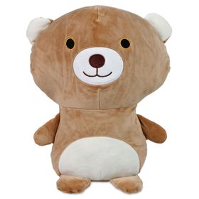 Halley Oyuncak 35 cm Sütlü Kahve 3 Boyutlu Soft Tavşan Yastık