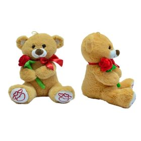 Halley Oyuncak 62584 Gül Tutan Ayı 35 cm Peluş Oyuncak