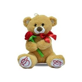Halley Oyuncak 62584 Gül Tutan Ayı 35 cm Peluş Oyuncak