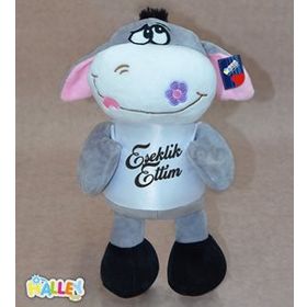 Halley Oyuncak Üzgünüm Eşeklik Ettim Mesajlı Peluş Eşek