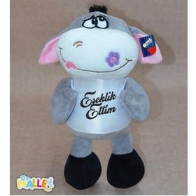 Halley Oyuncak Üzgünüm Eşeklik Ettim Mesajlı Peluş Eşek