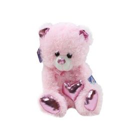 Halley Parlak Kalpli 30 cm Pembe Peluş Ayı