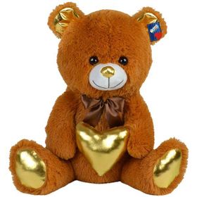 Halley Parlak Kalpli 50 cm Kahverengi Peluş Ayı